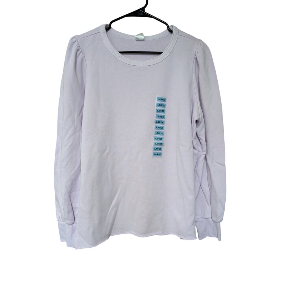 Women's Fashion Sleeve Sweatshirt Purple Size L